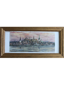 "Городской пейзаж" хромолитография 2000-е годы