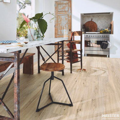 Виниловый пол Meister Холодный бриз 7434 в интерьере