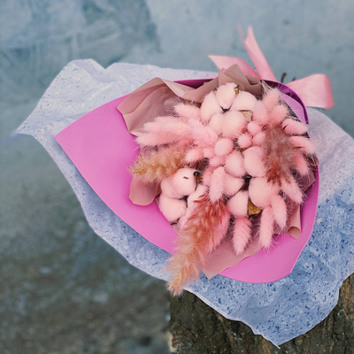 Букет  из сухоцветов Фламинго