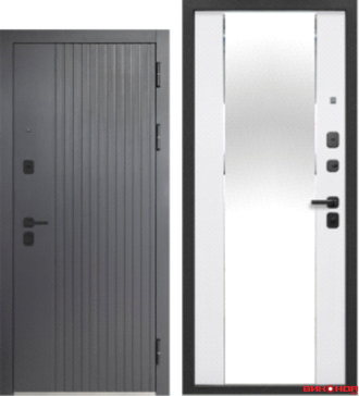 Тайга 9 см 2 МДФ Эмалит белый Зеркало фацет