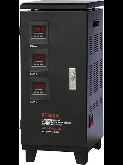 Стабилизатор напряжения РЕСАНТА АСН-9000/3-ЭМ