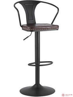 Стул барный TOLIX ARMS SOFT черный матовый