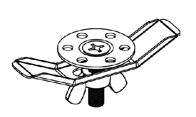 Крепление для подстольного монтажа моек из нержавеющей стали