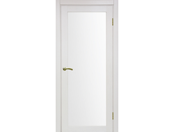 Межкомнатная дверь "Турин-501.2" ясень перламутровый (стекло)
