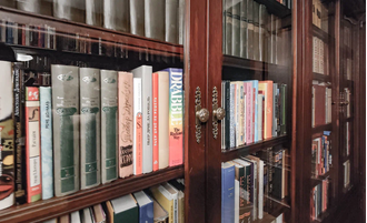 Встроенная большая библиотека для рабочего кабинета.