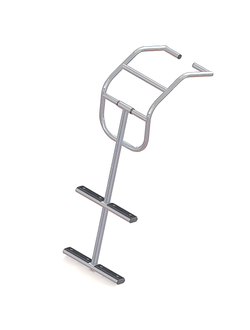 Трап дайверский для надувных лодок, 2 черных ступени (ширина 360 мм.)