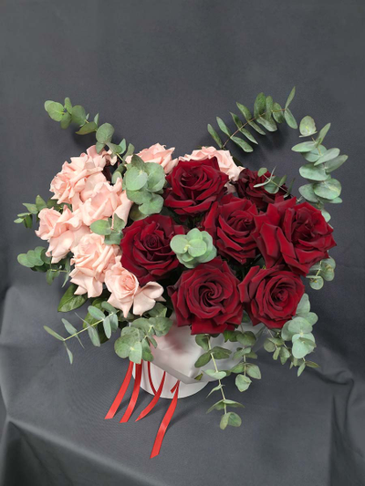 Букет французских роз Нежность и страсть №303