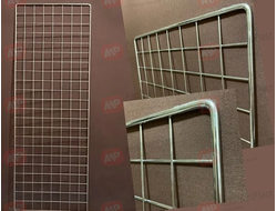 RD2000x600 Торговая решетка хромированная 2000x600 мм, 7x3 мм, 50x50 мм