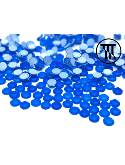 Стразы холодной фиксации, неоновые, цв. Синий (~460шт)