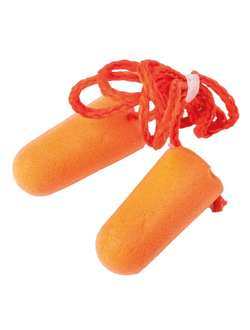 JEM237-С 37ДБ Беруши со шнурком противошумные из вспененного полиуретана