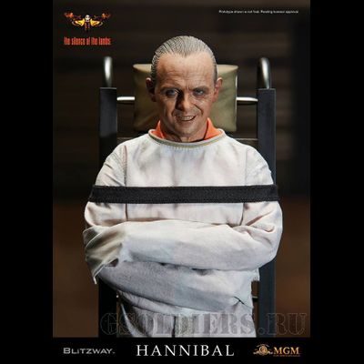 Ганнибал Лектер - Коллекционная фигурка 1/6 Hannibal Lecter Straitjacket ver. Sixth Scale Collectible Figure (BW-UMS10302) - BLITZWAY