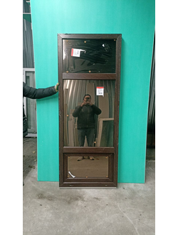 ОКНО НОВОЕ ШИРИНА 770 ВЫСОТА 1940 ПРОФИЛЬ 70, 40 СП  С ЭНЕРГОСБЕРЕГАЮЩИМ СТЕКЛОМ И ТОНИРОВКОЙ БРОНЗА