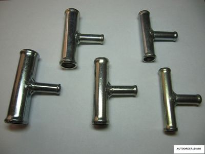 Трубка тройник 14х10х14мм металл угол 90 гр. (цена за 10 шт.)