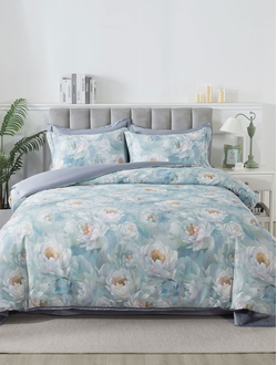 Постельное белье мако-сатин полутороспальное 150x200x1 180x230x1 50x70x2 TIS04-894