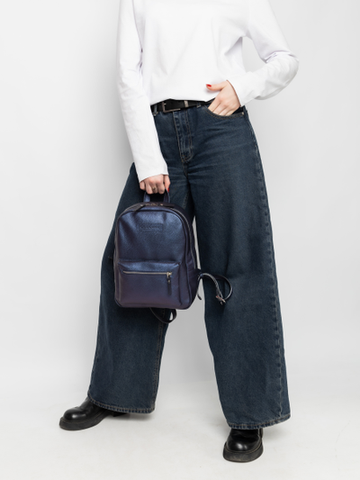 Женский кожаный рюкзак Anzolla Premium indigo (арт. 
3040-56)