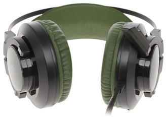 Игровые наушники с микрофоном (игровая гарнитура) A4Tech Bloody J450 (зеленые)