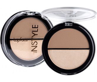 TOPFACE INSTYLE Сухие корректоры  CONTOUR & HIGHLIGHTER для контурирования лица, 2 оттенка