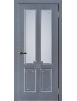 дверь крашеная со стеклом "Испания"