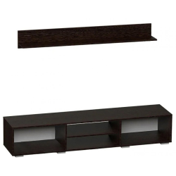 Милан Тумба общего назначения ТБ-11 (1802*340*430мм), венге/белый глянец