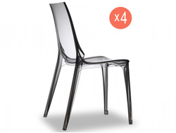 Комплект прозрачных стульев Vanity Set 4