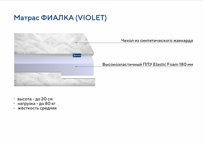 Матрас VIOLET (ФИАЛКА) H20