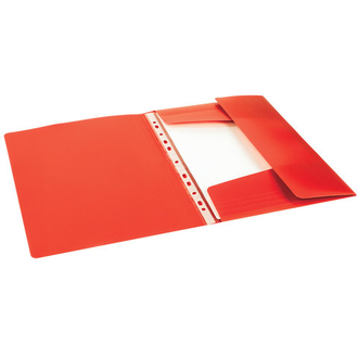 Папка на резинках ERICH KRAUSE "Classic", А4, до 300 листов, 400 мкм, красная, 43095