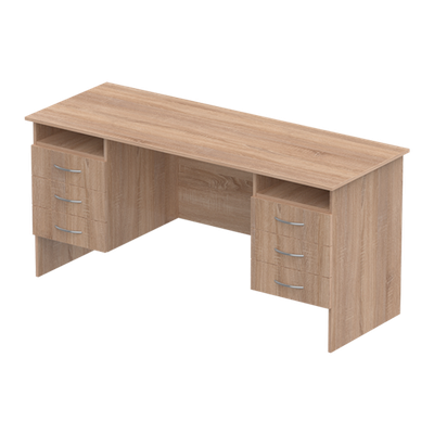 Стол письменный 2-тумбовый с ящиками, 1600х700х750 мм