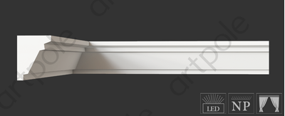 Карниз гладкий SKT18