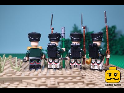 4 артиллериста русской армии, наполеоновские войны 1812