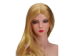 Женская голова (скульпт) с длинными светлыми волосами - 1/6 scale Asian Female Head Sculpt Que Magpie (YMT085D) - YMTOYS
