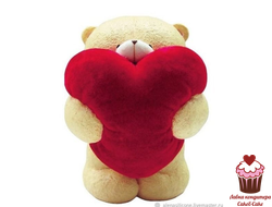 Молд 3D Мишка Пухлик с большим Сердцем