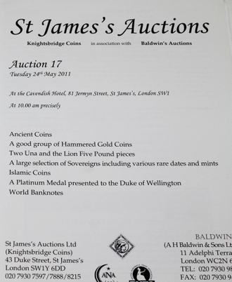 St  James`s Auctions. Auction 17.  24 May 2011. London, 2011.
