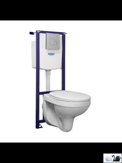 Инсталляция для подвесного унитаза. Комплект 5 в 1