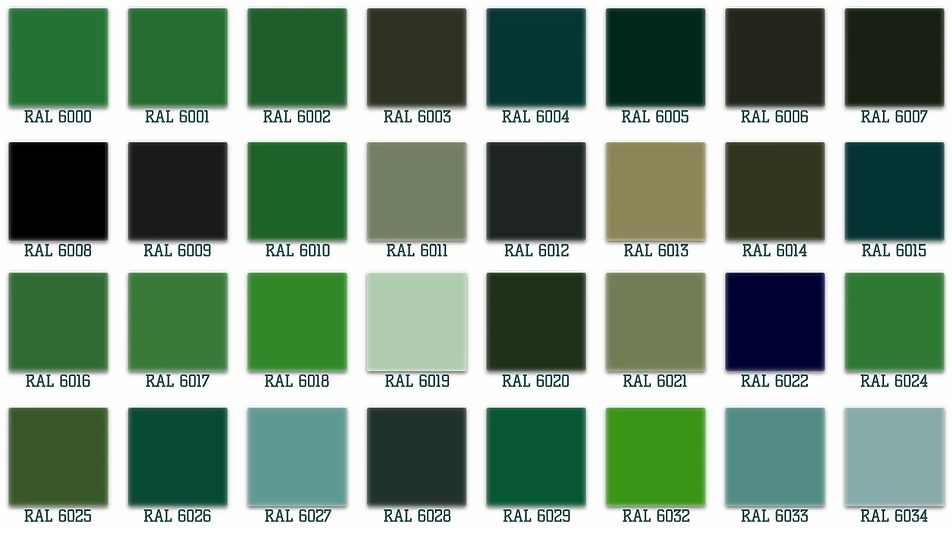 Код темно зеленого цвета. Палитра рал зеленый. RAL 6003 порошковая краска. Черный цвет порошковой краски по RAL 9005. Рал 6018 эмаль акриловая.