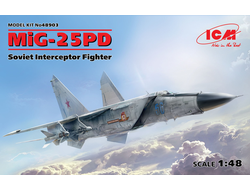 Сборная модель: (ICM 48903) Советский истребитель-перехватчик МиГ-25ПД