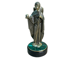 Статуэтка "Архангел Гавриил" , бронза/малахит