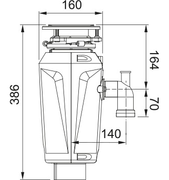 Измельчитель пищевых отходов Franke SLIM 125