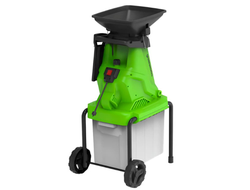 Измельчитель садовый электрический Greenworks Арт. 2208007 с контейнером