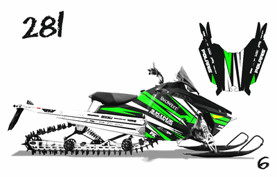 POLARIS RMK и RMK PRO 2009-2015 GREEN #281