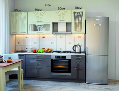 Кухонный гарнитур Лира 2,6м