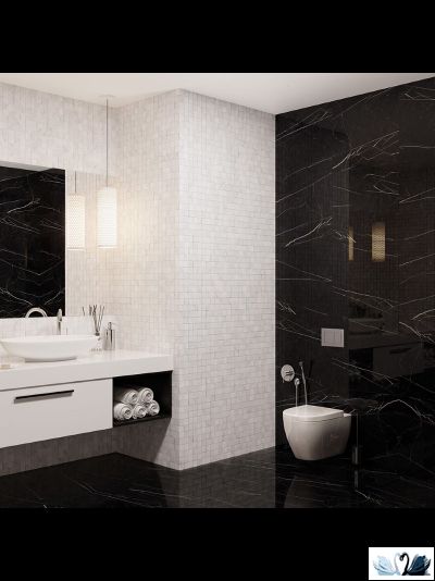 Керамогранит Staro Conical Black 60х60 см под мрамор купить в магазине Marysя Краснодар