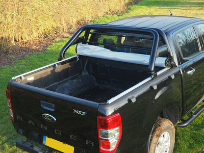 Виниловый тент для Форд Рейнджер Т6 2012+, на защёлках к металлическому каркасу, тот на струбцинах