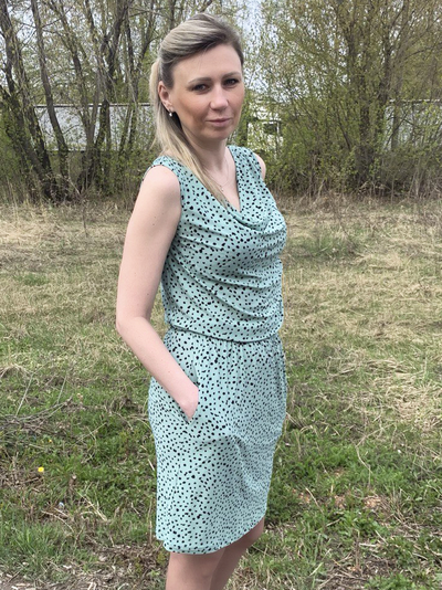 Сарафан 177-0325 олива