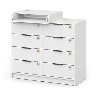 Комод пеленальный Pituso Kids Optimum Белый-белый