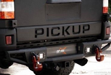 Бампер силовой задний BMS ALFA для UAZ Pickup 2008-2024