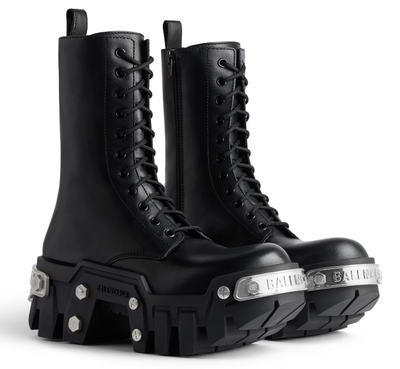 Balenciaga Bulldozer Lace-Up Matte Black