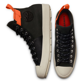 Зимние кеды Converse Chuck 70 Waterproof Nubuck с оранжевой вставкой