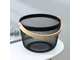 Корзинка универсальная круглая LaDоm, 26х26х18 см, цвет черный