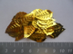 Листики золотые, 10 гр, 25 мм, примерно 90-100 шт