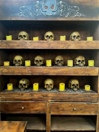 Cabinet with skulls